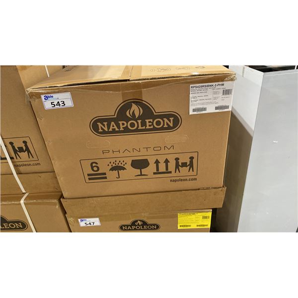 NAPOLEON MODEL RPS425RSIBNK-2-PHM. PHANTOM ROGUE MATTE BLACK 3 BURNER NATURAL GAS GRILL
