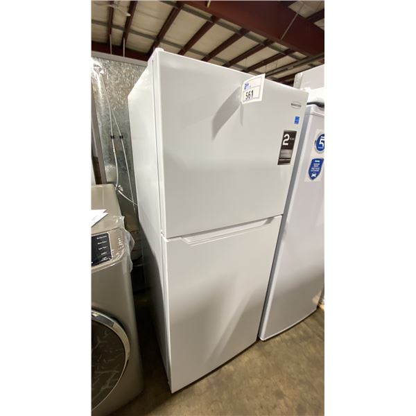 MARATHON MODEL MFF103W. 24" 10.4 CU FT WHITE MID-SIZED TOP FREEZER REFRIGERATOR