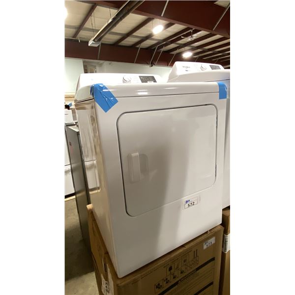 WHIRLPOOL MODEL YWED4105SW1. 29" 7.0 CU FT WHITE ELECTRIC DRYER