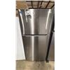 Image 1 : DANBY MODEL DFF142E1SSDB. STAINLESS STEEL 14.2 CU FT APARTMENT SIZED TOP FREEZER REFRIGERATOR