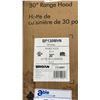 Image 2 : PAIR OF BROAN MODEL BP130WHN. RANGE HOOD, 30 INCH EXTERIOR WIDTH, UNDER-CABINET, HALOGEN