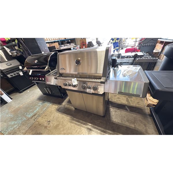 NAPOLEON MODEL 500RSIB PRESTIGE 4 BURNER STAINLESS STEEL PROPANE GRILL WITH REAR INFRARED BURNER
