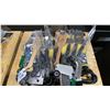 Image 4 : GROUP OF ASSORTED BBQ ACCESSORIES- PROPANE ADAPTOR HOSE, WOOD SCRAPER PADDLES, COOKING TONGS,