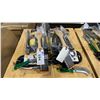 Image 1 : GROUP OF ASSORTED BBQ ACCESSORIES- PROPANE ADAPTOR HOSE, WOOD SCRAPER PADDLES, COOKING TONGS,