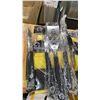 Image 2 : GROUP OF ASSORTED BBQ ACCESSORIES- PROPANE ADAPTOR HOSE, WOOD SCRAPER PADDLES, COOKING TONGS,