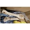 Image 6 : BOX OF ASSORTED BBQ ACCESSORIES- PROPANE ADAPTOR HOSE, WOOD SCRAPER PADDLES, COOKING TONGS,
