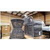 Image 5 : SIGNATURE DESIGN BY ASHLEY LOUNGE CHAIR/ OTTOMAN/ END TABLE WITH CUSHIONS SET IN GREY IN BOX