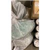 Image 3 : GREY FOLD TOP BIN OF ASSORTED DECORATIVE GLASS / BABY OUTFIT *BIN INCLUDED*