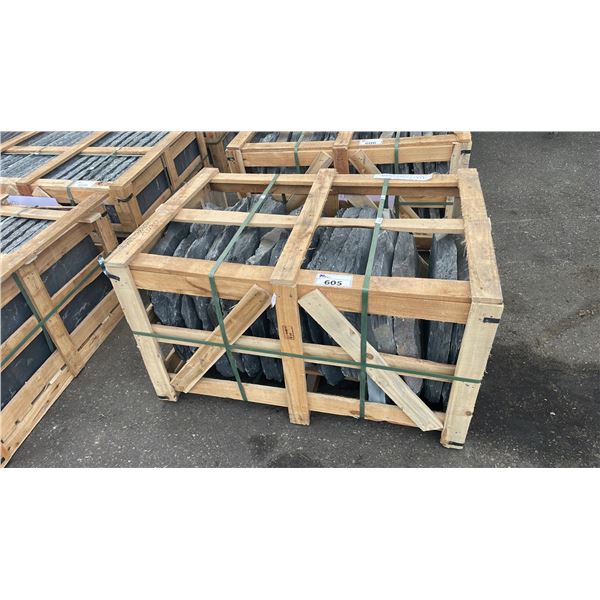 CRATE OF NATURAL SLATE SLAB OUTDOOR PROFESSIONAL LANDSCAPE TILE *MUST TAKE ALL IN CRATE*