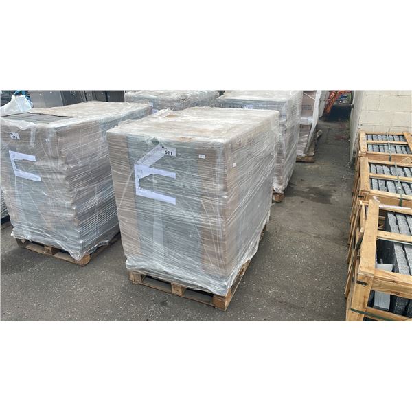 LARGE PALLET OF GREY 8" X 8" X 2" PROFESSIONAL LANDSCAPE PAVER STONES *MUST TAKE ALL ON PALLET*