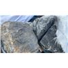 Image 2 : 4' X 4' PALLET BAG OF DARK SLATE PROFESSIONAL OUTDOOR LANDSCAPE STONE *MUST TAKE ALL ON PALLET*