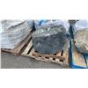 Image 1 : 4' X 4' PALLET BAG OF DARK SLATE PROFESSIONAL OUTDOOR LANDSCAPE STONE *MUST TAKE ALL ON PALLET*