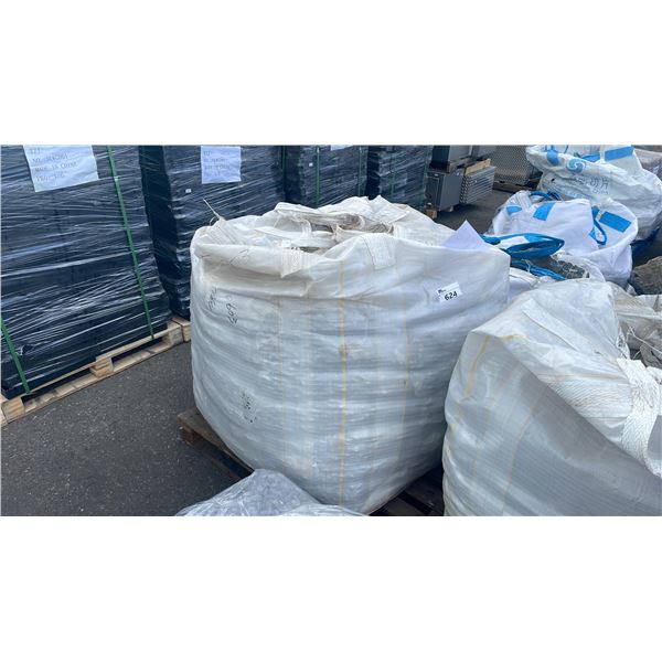 4' X 4' PALLET BAG OF GREY PROFESSIONAL OUTDOOR LANDSCAPE RIVER STONE *MUST TAKE ALL ON PALLET*