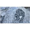 Image 3 : 4' X 4' PALLET BAG OF GREY PROFESSIONAL OUTDOOR LANDSCAPE RIVER STONE *MUST TAKE ALL ON PALLET*