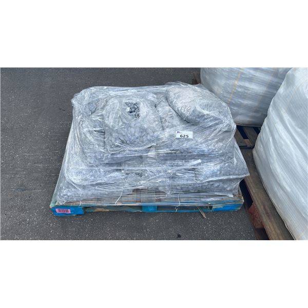 4' X 4' PALLET BAG OF GREY PROFESSIONAL OUTDOOR LANDSCAPE RIVER STONE *MUST TAKE ALL ON PALLET*