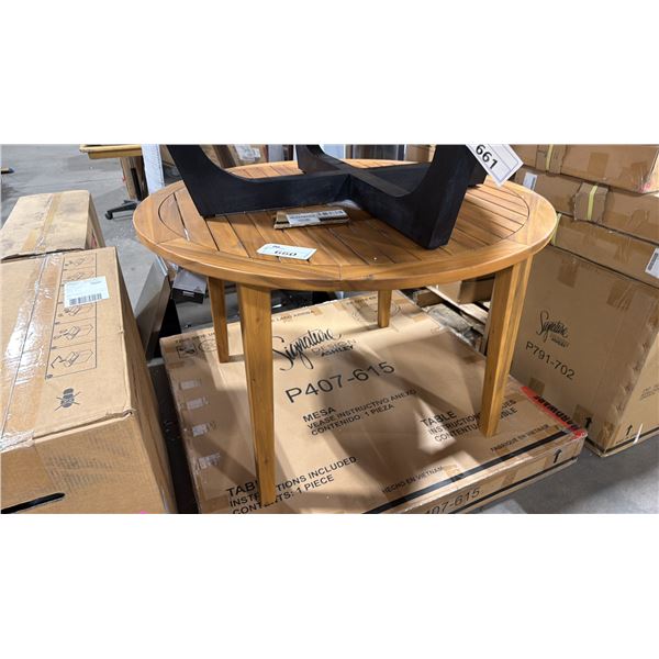 ASHLEY SIGNATURE DESIGN MODEL P407-615 MESA OUTDOOR PATIO TABLE *DISPLAY ONLY, NOT IN BOX*