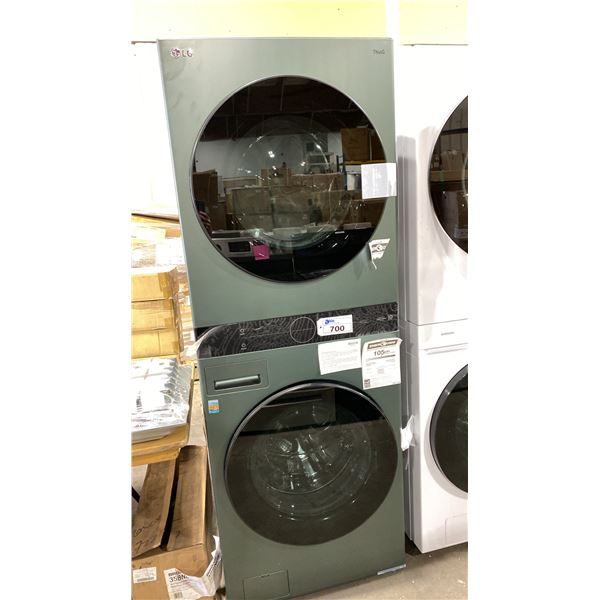 LG MODEL WKEX200HGA. VERTICAL SMART WASHTOWER LAUNDRY CENTER WITH ULTRA LARGE CAPACITY FRONT LOAD