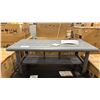 Image 1 : C.R. PLASTICS MODEL DST267-18 STRATFORD GREY RECTANGULAR OUTDOOR PATIO COCKTAIL TABLE *DISPLAY ONLY*