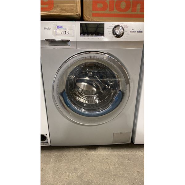 HAIER MODEL HLC1700AXS. 24" 2.0 CU FT ALL IN ONE FRONT LOAD WASHER AND DRYER COMBO