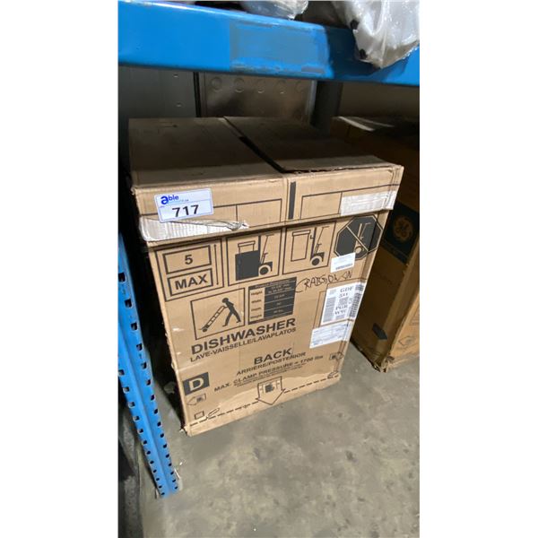 G.E MODEL GDF511PGRWW. 24" BUILT IN FRONT CONTROL WHITE DISHWASHER, 59 DBA, FLOOD PROTECTION