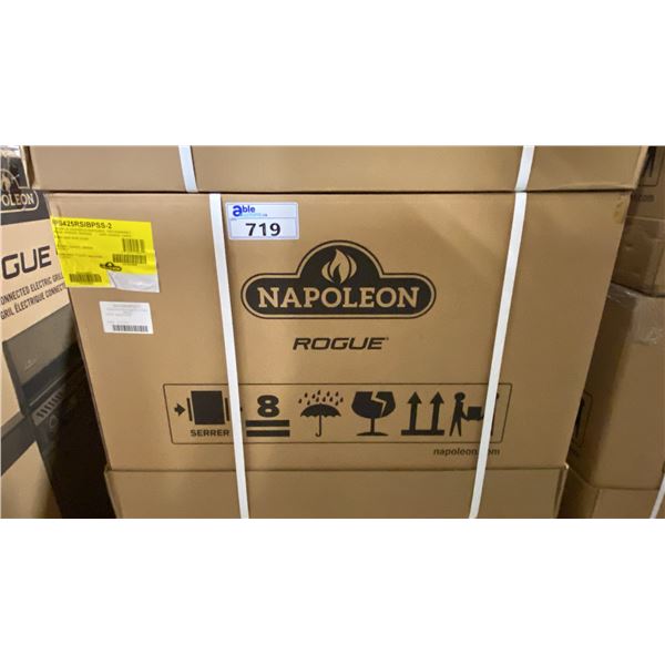 NAPOLEON MODEL RPS425RSIBPSS-2. ROGUE 3 BURNER STAINLESS STEEL PROPANE GAS GRILL WITH INFRARED SIDE