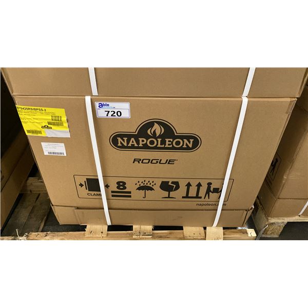 NAPOLEON MODEL RPS425RSIBPSS-2. ROGUE 3 BURNER STAINLESS STEEL PROPANE GAS GRILL WITH INFRARED SIDE