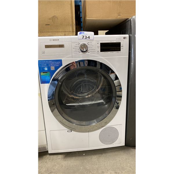BOSCH MODEL: WQB245AXUC. 800 SERIES WIFI SMART STACKING FRONT LOAD DRYER.