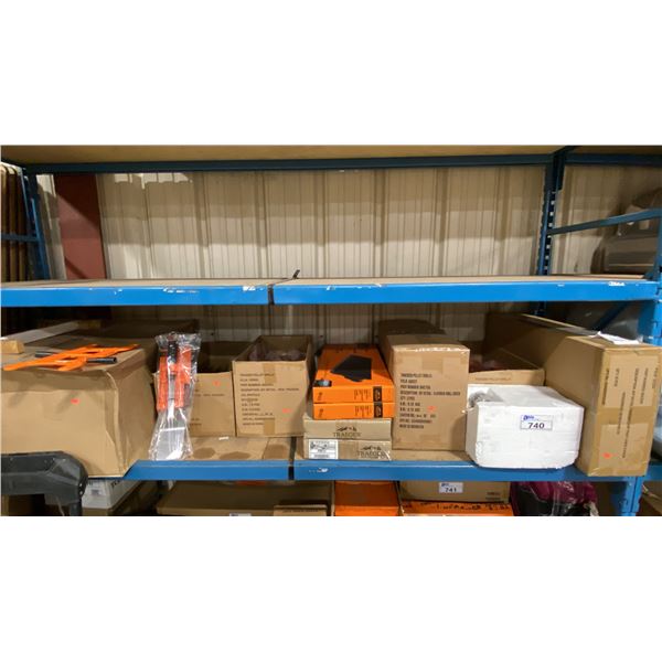 TRAEGER PELLET GRILL ASSORTED PARTS. BBQ SPATULAS, POP AND LOCK FRONT SHELF, BBQ FORKS, DRIP TRAY