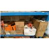 Image 3 : TRAEGER PELLET GRILL ASSORTED PARTS. BBQ SPATULAS, POP AND LOCK FRONT SHELF, BBQ FORKS, DRIP TRAY