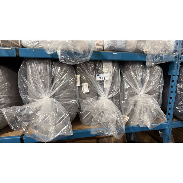 CR PLASTIC GROUP OF 3 CUSHION SETS. 3X BLISS SMOKE