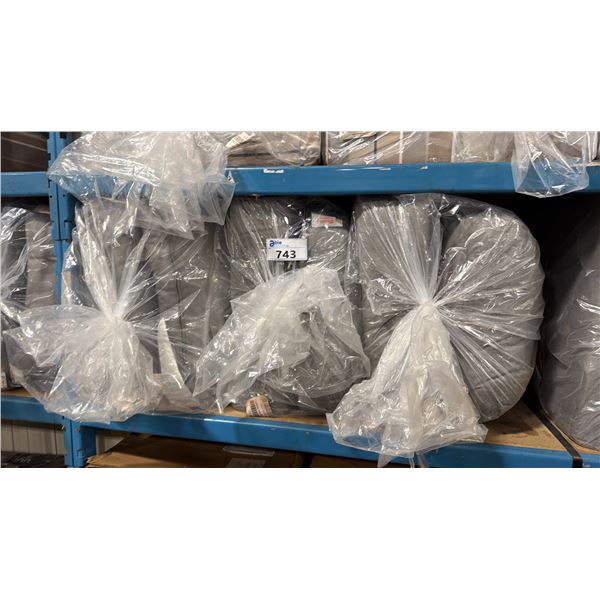 CR PLASTIC GROUP OF 3 CUSHION SETS. 3X BLISS SMOKE
