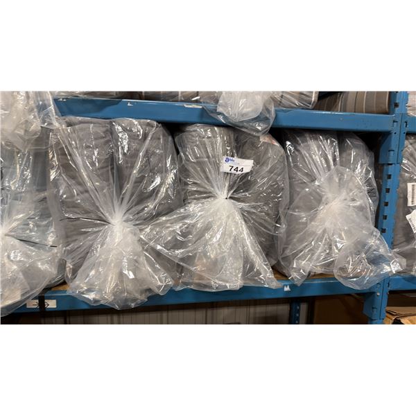 CR PLASTIC GROUP OF 3 CUSHION SETS. 3X BLISS SMOKE