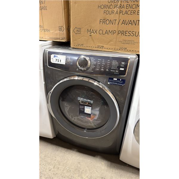 ELECTROLUX MODEL ELFE763CBTO. 8 CU. FT FRONT LOAD ELECTRIC DRYER IN TITANIUM