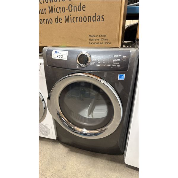 ELECTROLUX MODEL EFMG527UTTO. 8.0 CU. FT. FRONT LOAD GAS DRYER, STEAM - TITANIUM