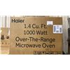 Image 2 : HAIER MODEL HMV1472BHS. OVER THE RANGE MICROWAVE, 24 INCH EXTERIOR WIDTH, 1.4 CU. FT. CAPACITY, 300