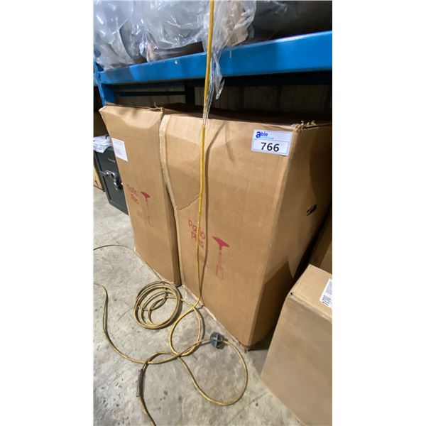 GROUP OF 2 PATIO PLUS MODEL PH-45-30 PLP. PORTABLE LIQUID PROPANE (LP) RADIANT PATIO HEATER