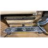 Image 3 : SHELF OF ASSORTED FIREPLACE MEDIA ACCESSORIES, GLASS COVERS, OUTDOOR GRILLS PARTS/COMPONENTS