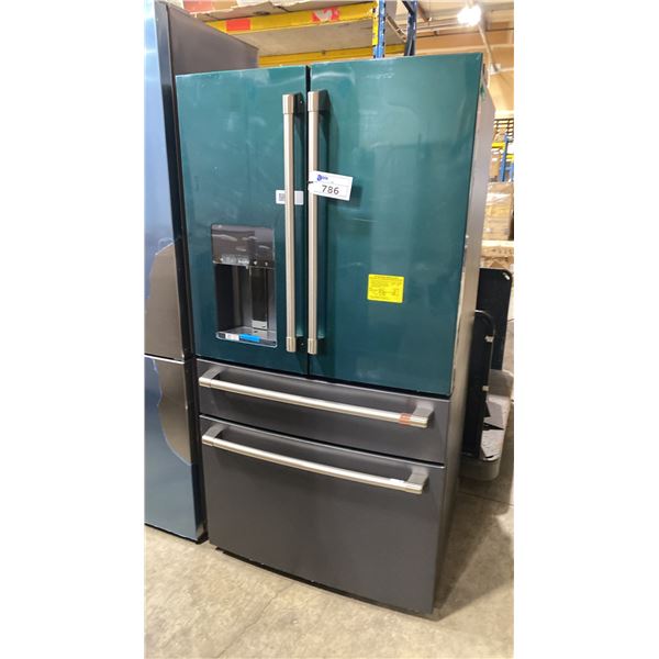 CAFE MODEL CXE22DP3PCD1. 22.3 CU. FT. SMART COUNTER-DEPTH 4-DOOR FRENCH-DOOR REFRIGERATOR