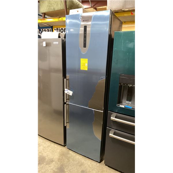 SMEG MODEL FC20UXDNE. 24-INCH, 12.47 CU. FT. FREESTANDING BOTTOM FREEZER REFRIGERATOR