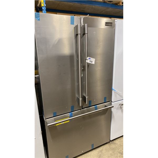 FRIGIDAIRE MODEL PRFG2383AF0.  FRENCH DOOR REFRIGERATOR, 36 INCH W, 23.3 CU. FT. CAPACITY, COUNTER D