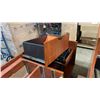 Image 3 : LARGE CHERRY EXECUTIVE DESK WITH 4 DRAWER COMBINATION FILE