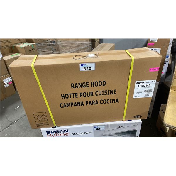 ZEPHYR MONSOON MINI 2 MODEL AK9534AS STAINLESS STEEL 36" RANGE HOOD *IN BOX*