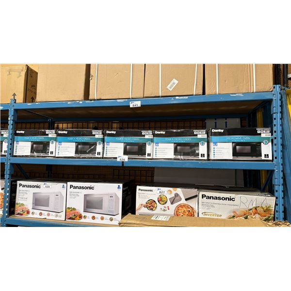5 DANBY 0.7 CUBIC FEET 700 WATT MICROWAVE OVENS MODEL #DBMW0720BBB
