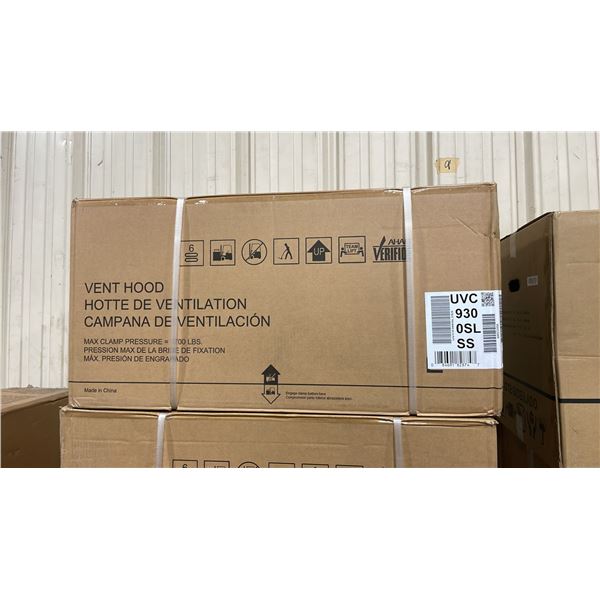 GE APPLIANCE MODEL UVC9300SLSS STAINLESS STEEL VENTED RANGE HOOD *IN BOX*