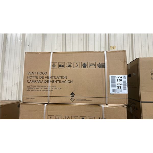 GE APPLIANCE MODEL UVC9300SLSS STAINLESS STEEL VENTED RANGE HOOD *IN BOX*
