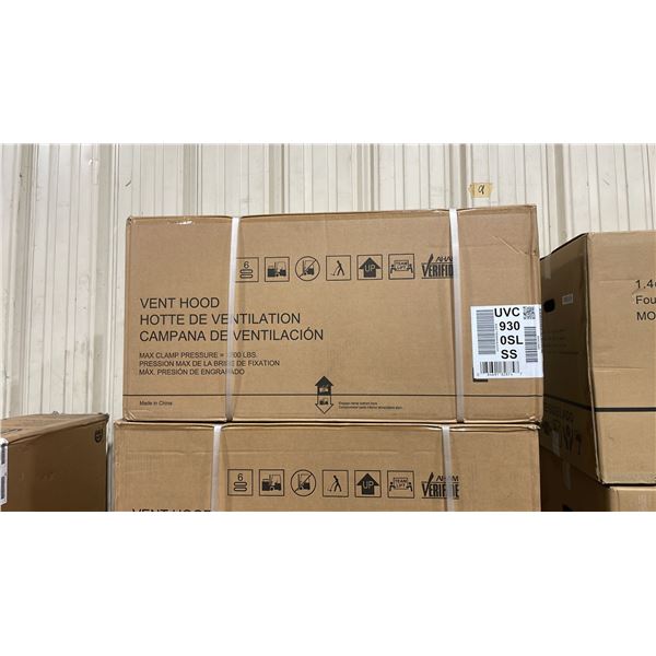 GE APPLIANCE MODEL UVC9300SLSS STAINLESS STEEL VENTED RANGE HOOD *IN BOX*