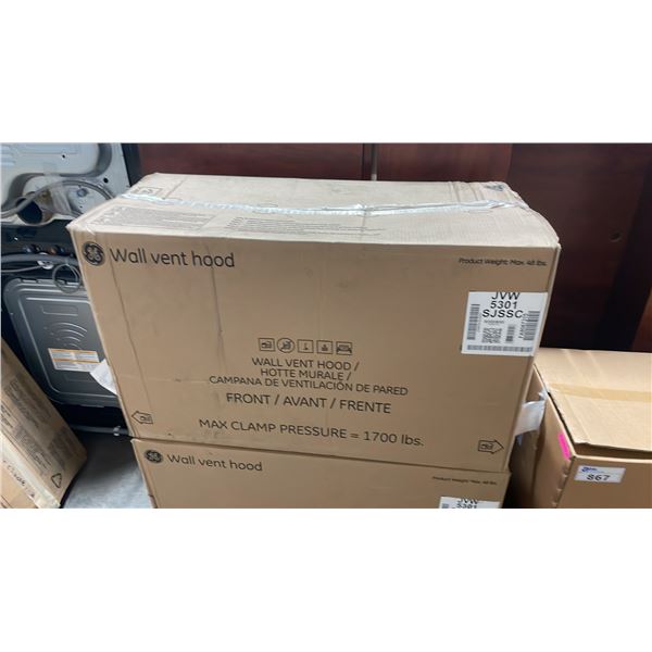 GE MODEL JVW 5301 SJSSC STAINLESS STEEL 30" WALL VENT HOOD *IN BOX*