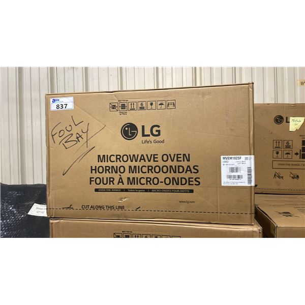 LG MODEL MVEM1825F 1.8 CU FT 30" OVER THE RANGE MICROWAVE OVEN *IN BOX*