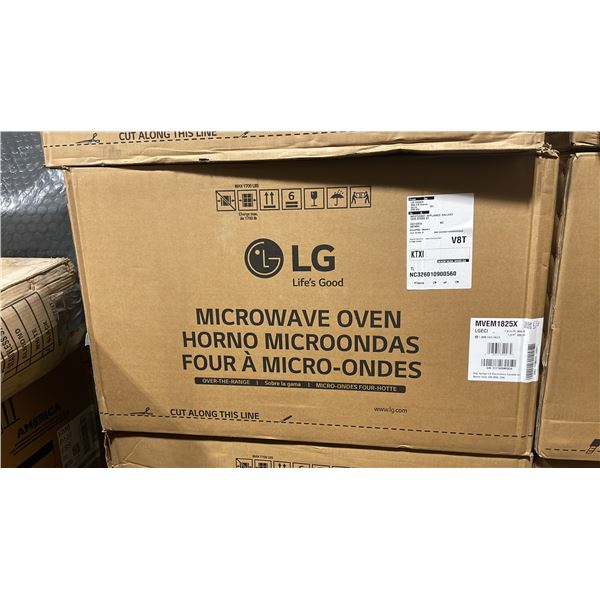 LG MODEL MVEM1825X 1.8 CU FT 30" OVER THE RANGE MICROWAVE OVEN *IN BOX*