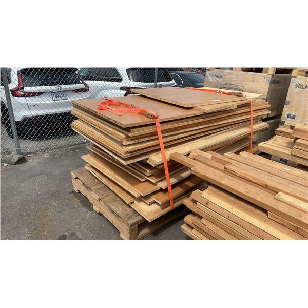 1 PALLET OF GLUE LAMINATE BOARDS (89"X42") APPROXIMATE PALLET DIMENSIONS: 99"L 54"W 47"H